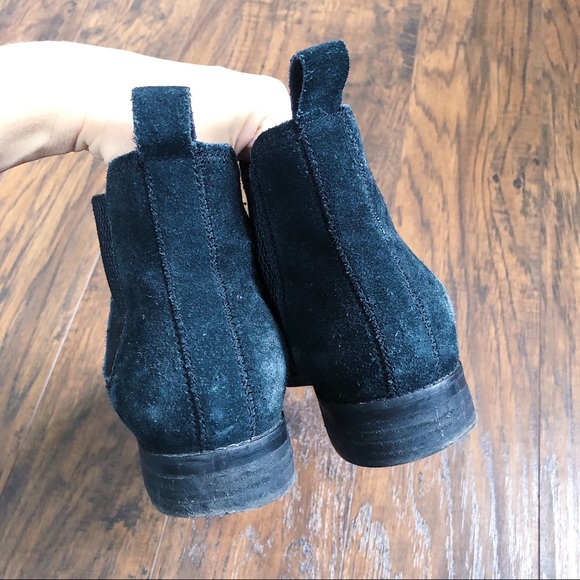TOMS • Ella chelsea boot black suede leather ankle bootie slip on - Picture 8 of 13